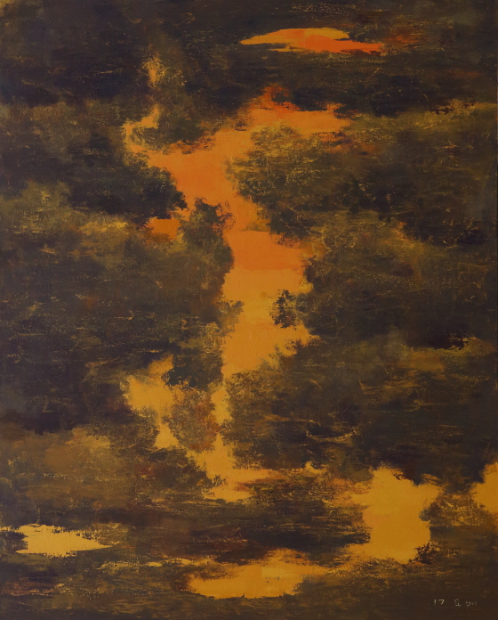 Winter Dawn, 2017, Acrylic on canvas, 162×130.3cm