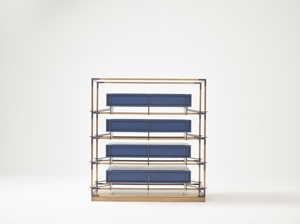 Eden_cabinet, 2016, Leather, bronze, wood, 136.8x55x144.9cm, Manufactured by PROMEMORIA, Photo by Daniele Cortese (1)Eden_cabinet, 2016, Leather, bronze, wood, 136.8x55x144.9cm, Manufactured by PROMEM