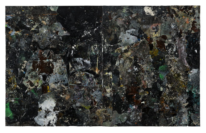 Aggregate Remains, 2020, Acrylic on linen, 162.5x259cm