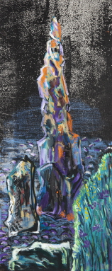 KIM Geun Hee, Candlestick Rock, 2019, Oil on canvas, 84x34.5cm