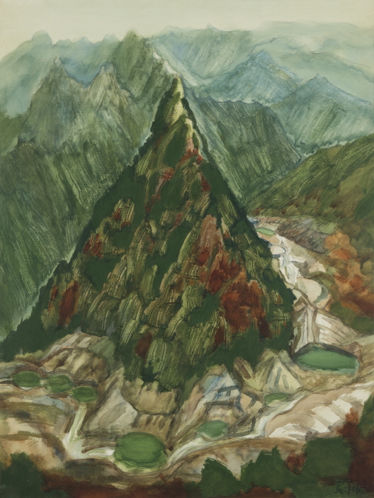 Sangpaldam, 2002, Watercolor on paper, 130x93cm