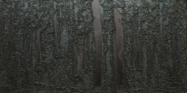 Calm and Serene, 2017, Natural lacquer on wood, 45×90cm×2