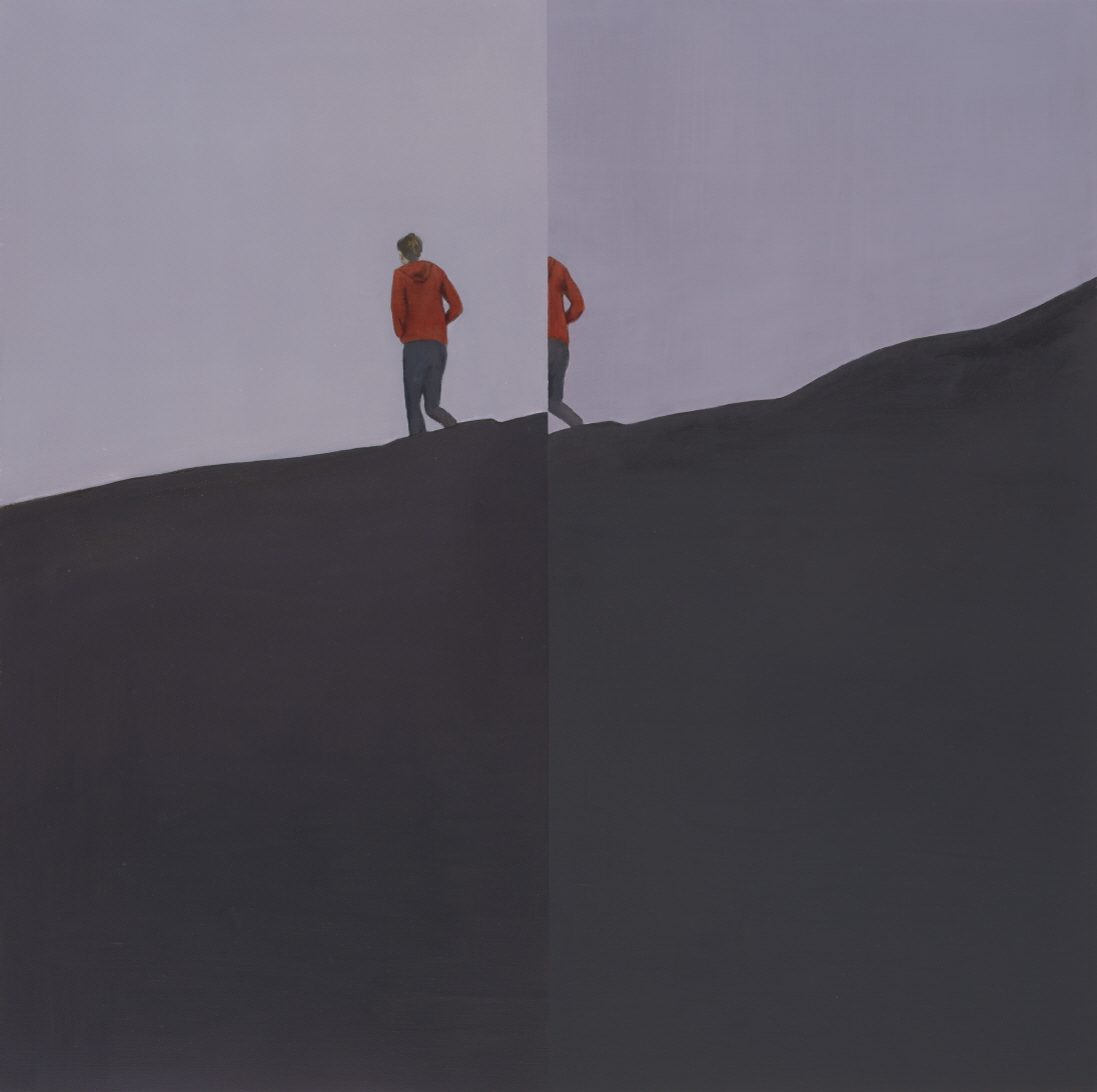 Double Landscape, 2017, 캔버스에 유채, 70x70cm, Photograph by Jean-Louis Losi, courtesy of Galerie EIGEN + ART Leipzig/Berlin