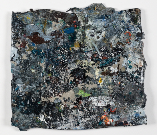Stains on the Floor IV, 2020, Acrylic on linen, 56x61cm