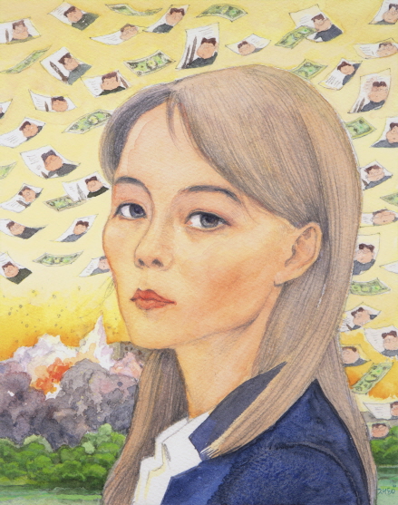 PARK Jaedong, Virus 3, 2020, Print and oil on canvas, 166x130cm