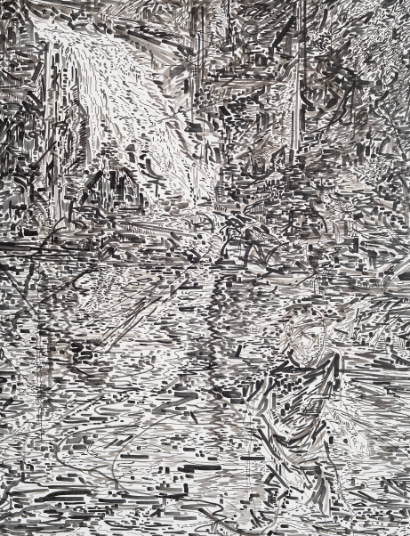 PARK Gwangsoo, Dark Forest, 2018, Acrylic on canvas, 50x40.9cm