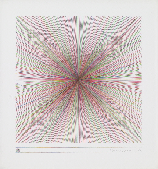 Actual Dynamics 0039, 2019, Colored Pencil on Paper, 30x30cm
