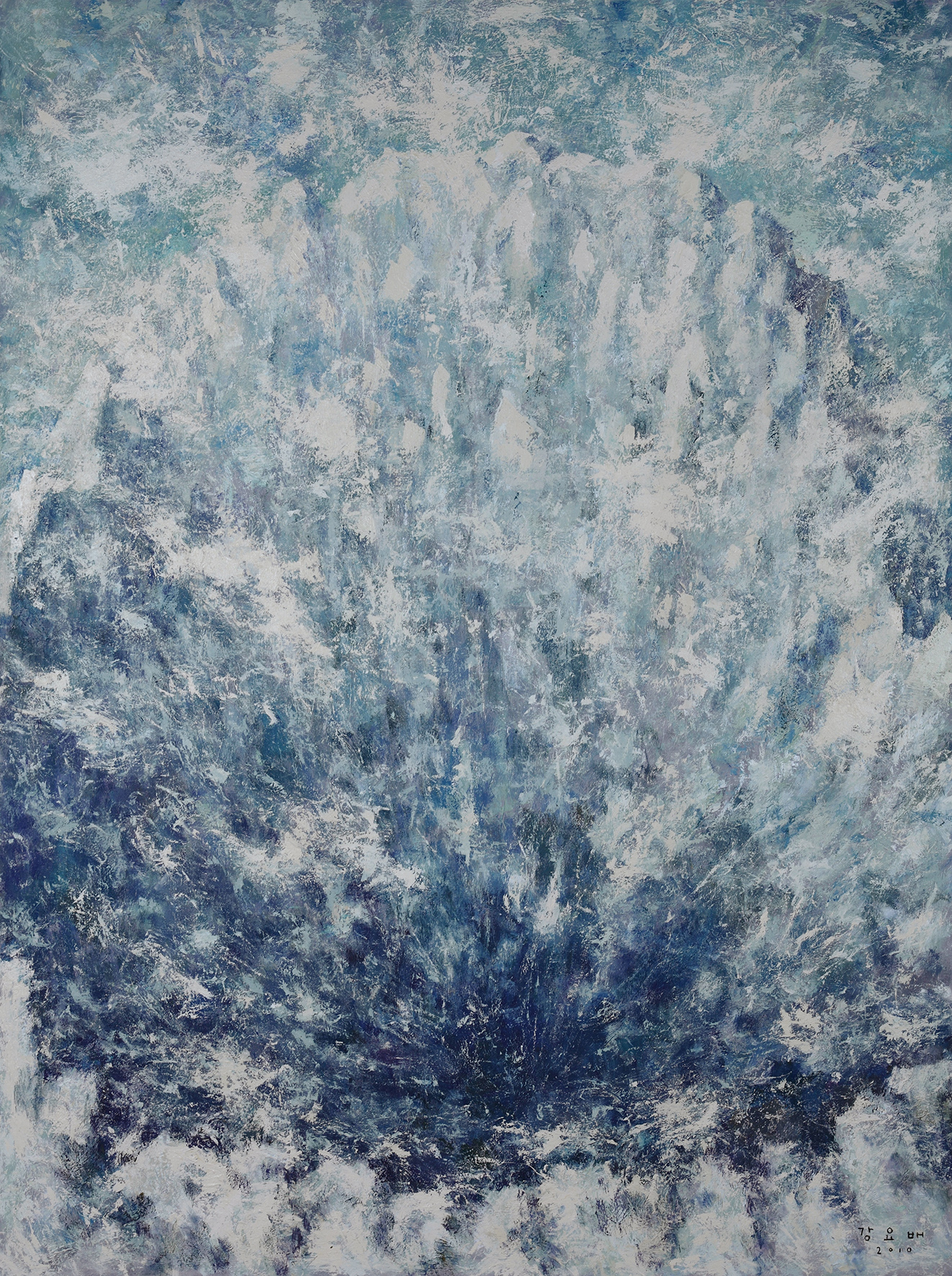岳 ——白鹿潭, 2010, Acrylic on canvas, 259x194cm
