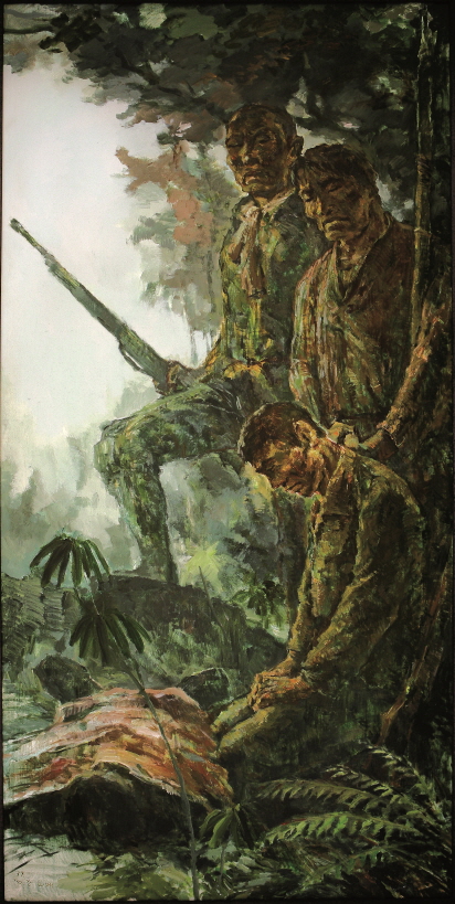 The Death of a Certain Partisan, 1992, Acrylic on canvas, 193.7x97cm