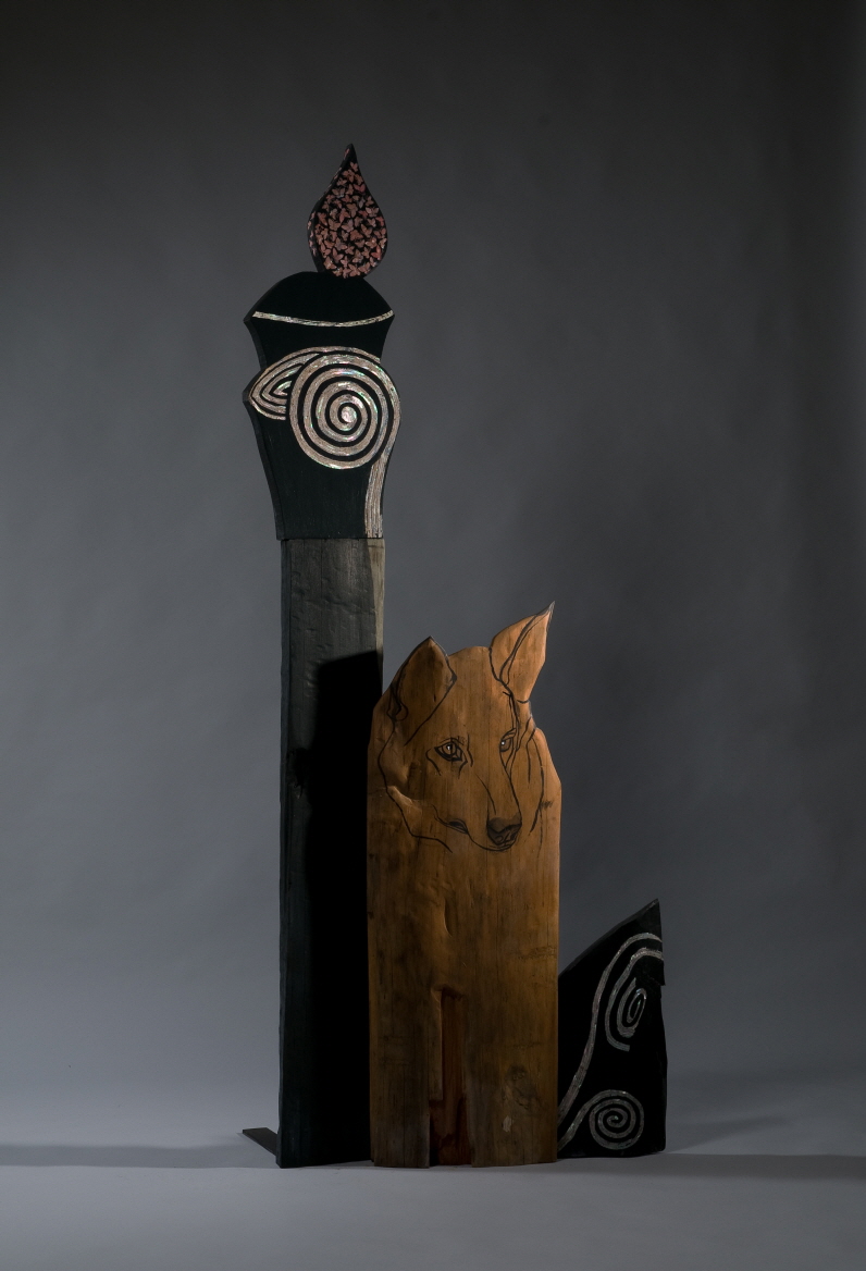 YUN Suknam, 108, 2008-2009, Acrylic on wood, 193(h)x72x13cm