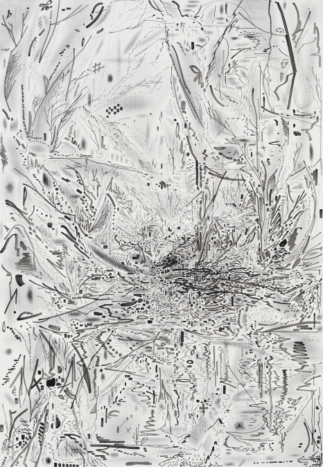 PARK Gwangsoo, Depth – Deer\'s Pond, 2019, Acrylic on canvas, 116.8x80.3cm