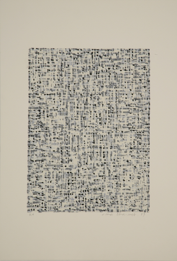 Chung Sang Hwa, Untitled, 1989, Woodcut on Hanji, 36x20.5cm