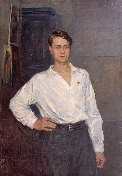 Portrait of a Komsomol Member, 1950, Oil on canvas, 100×70cm