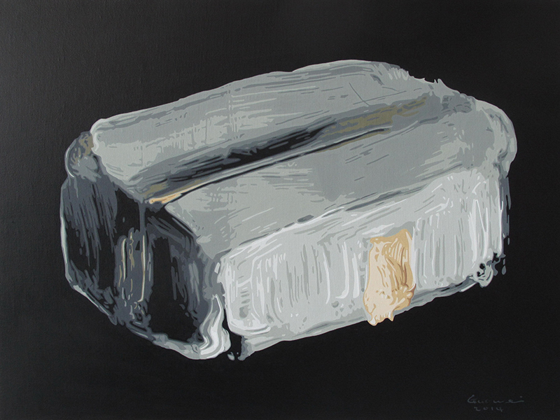 盒子, 2014, 布面丙烯, 80×100cm