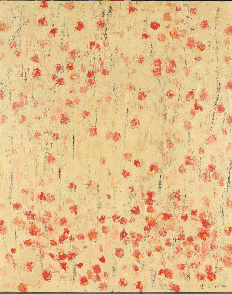Flower Rain, 2004, Acrylic on canvas, 160x130cm
