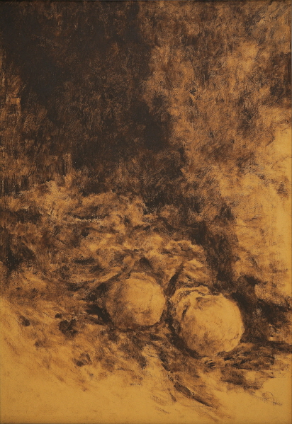 The Remains in the Cave, 1992, Oil on canvas, 116.7x80.3cm