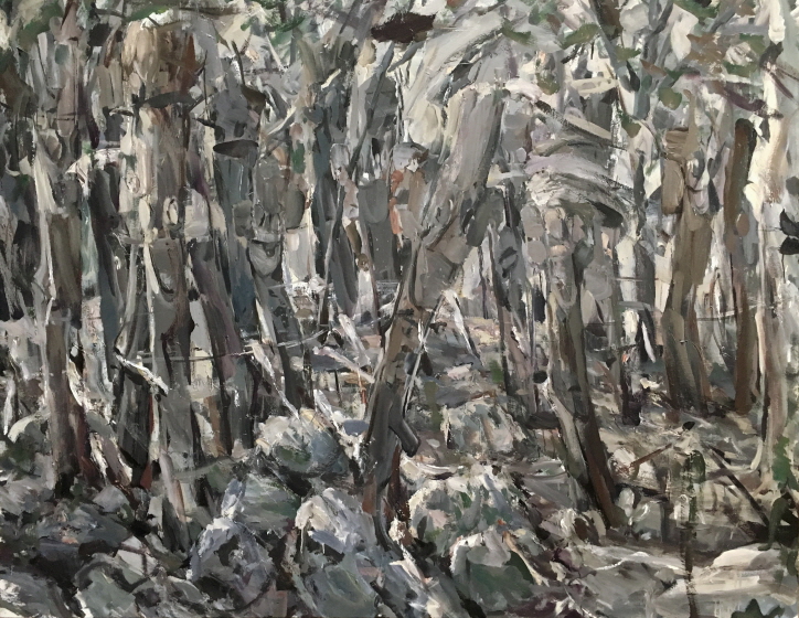 JANG Jaemin, Totem Pole #4, 2019, Oil on canvas, 160x200cm