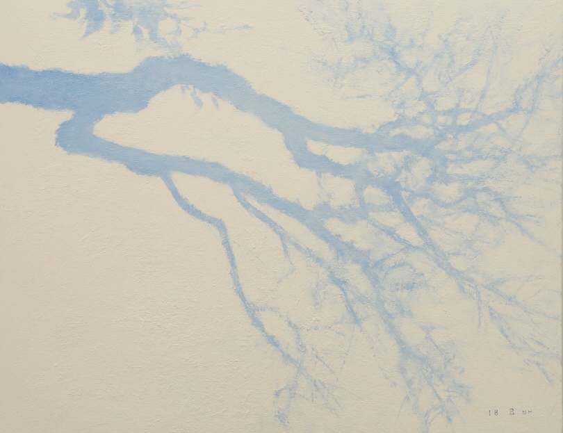 Treading on Snow, 2018, Acrylic on canvas, 91×116.5cm