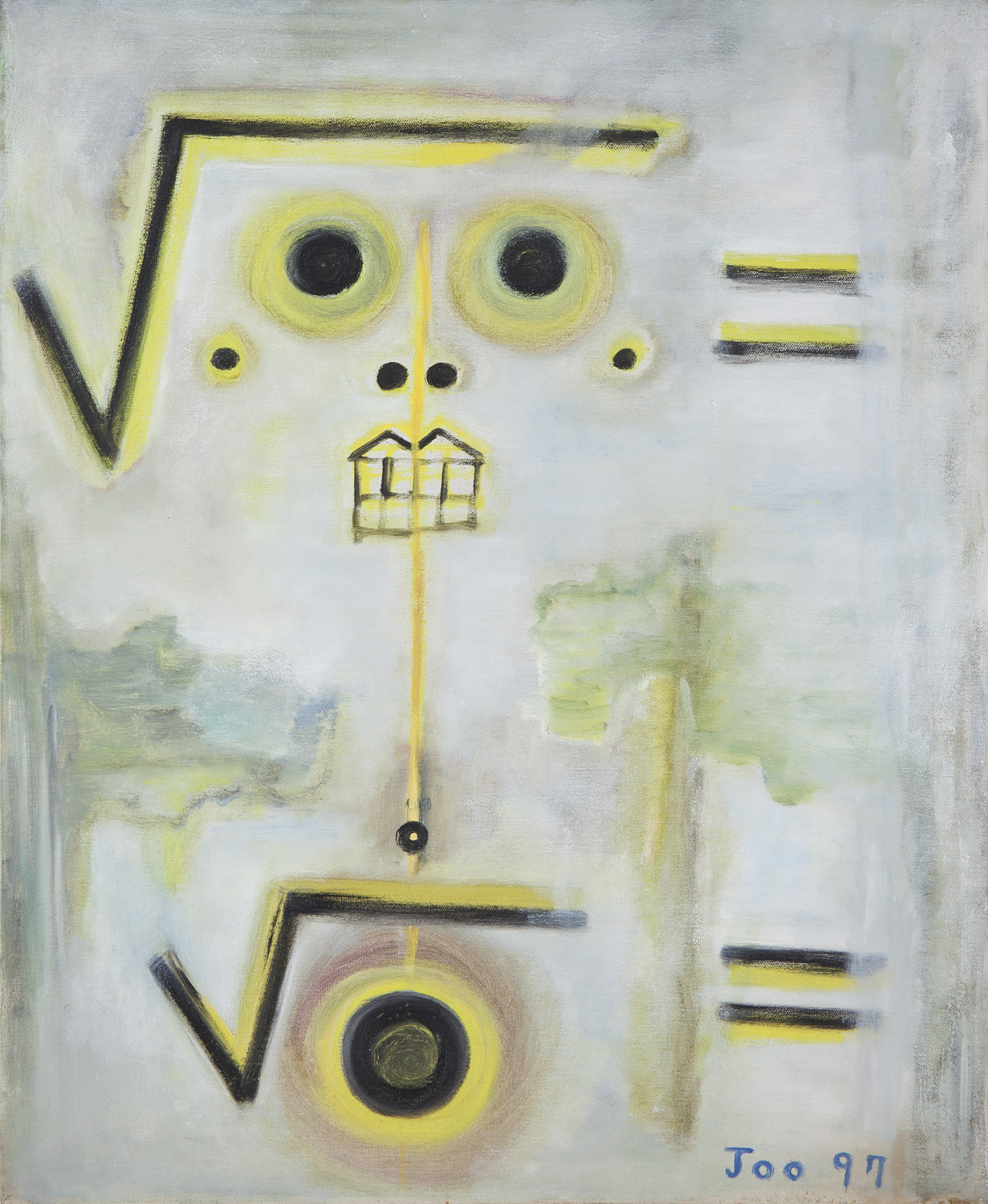 Root 人, 1997, Acrylic on canvas, 65x52.8cm