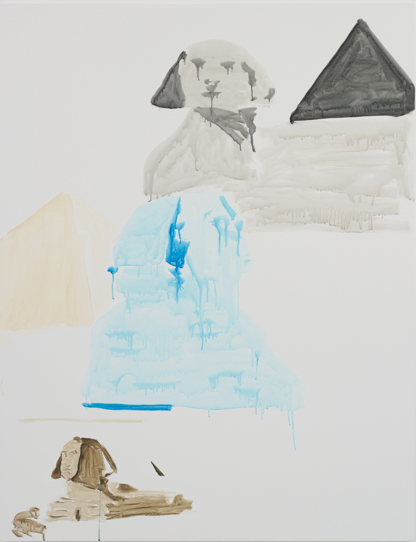 Minamikawa Shimon, Three Sphinx, 2017, Acrylic on canvas, 145.5x112cm