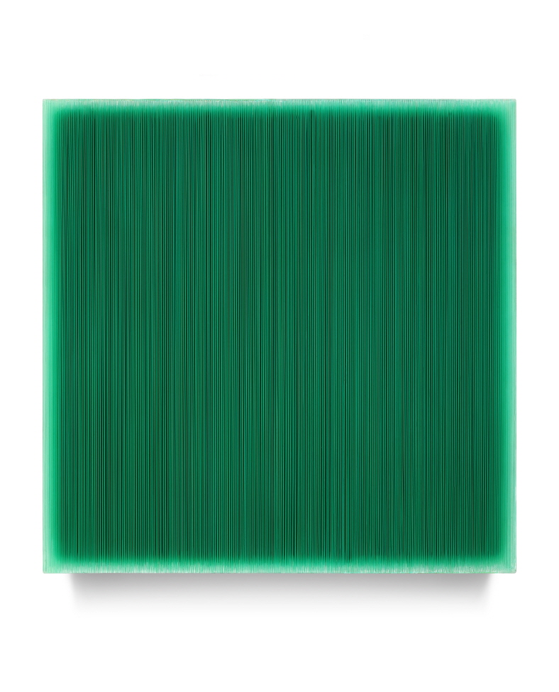 KIM Hyunsik, Who Likes YJ Color?, 2020, Acrylic on epoxy resin, wooden frame, 54(h)x54x7cm