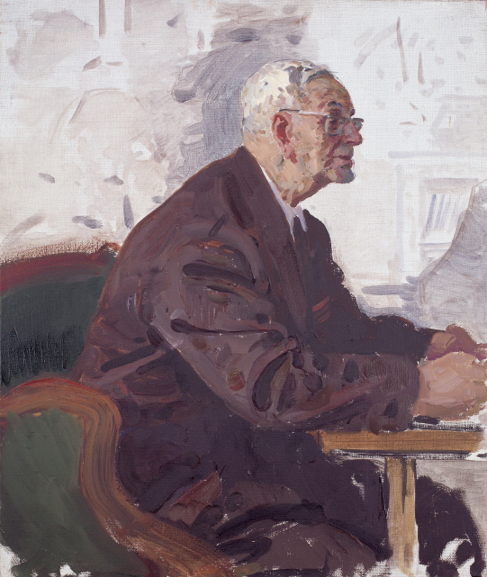 Study for 'Portrait of Senior Party Members', 1986, Oil on canvas, 60×50cm