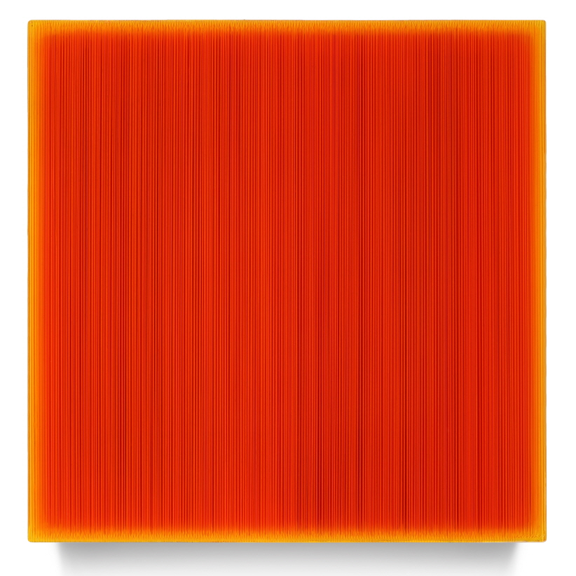 KIM Hyunsik, Who Likes B Orange? 2019, Acrylic on epoxy resin, wooden frame, 54(h)x54x7cm