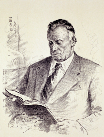 Portrait of the Professor A. K. Lebedev, 1978, Lithograph, 63×47cm