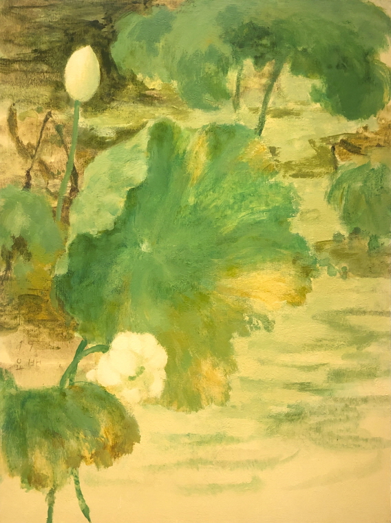 KANG Yo-bae, Contemplating Lotus I, 2019, Acrylic on canvas, 116x91cm