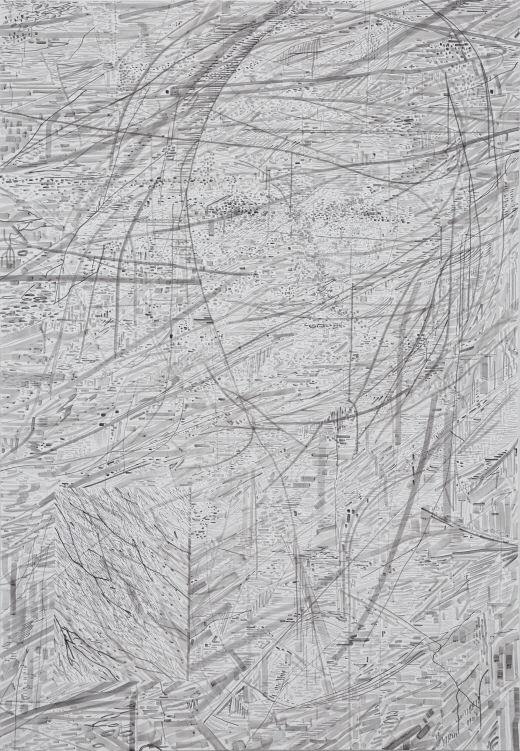 PARK Gwangsoo, Crack, 2017, Acrylic on canvas, 116.8x80.3cm