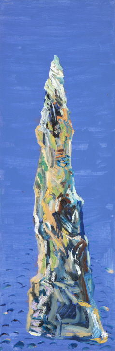 KIM Geun Hee, Candlestick Rock, 2019, Oil on canvas, 90x30cm