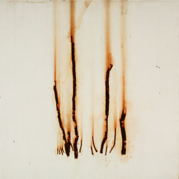 Untitled, 2006-2008, Rust on Iron plate, 116x116cm