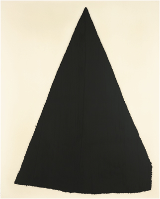Lee Bae Untitled 2009 Acrylic medium, Black charcoal on canvas 162×130cm