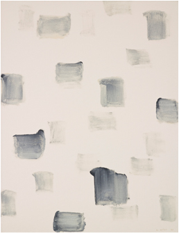LEE Ufan With wind 1992 Oil and stone pigment 116x91cm
