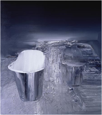Yin Qi Indoor-Two Bathtubs No.1 2006 Oil on canvas 200×180cm