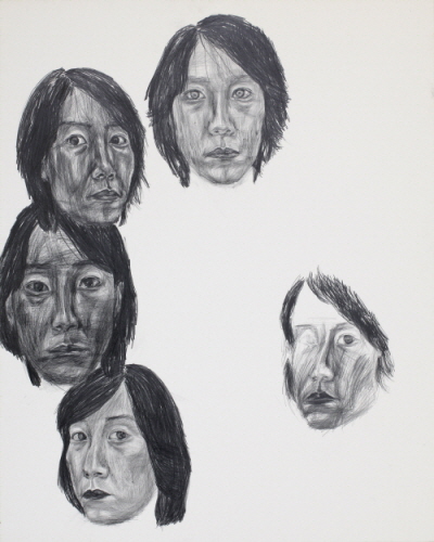 YOU Hyeonkyeong Figure 2009 Pencil on paper 90.9x72.7cm