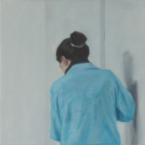 Tim EITEL Untitled(Blue Coat) 2011 Oil on canvas  25×25cm