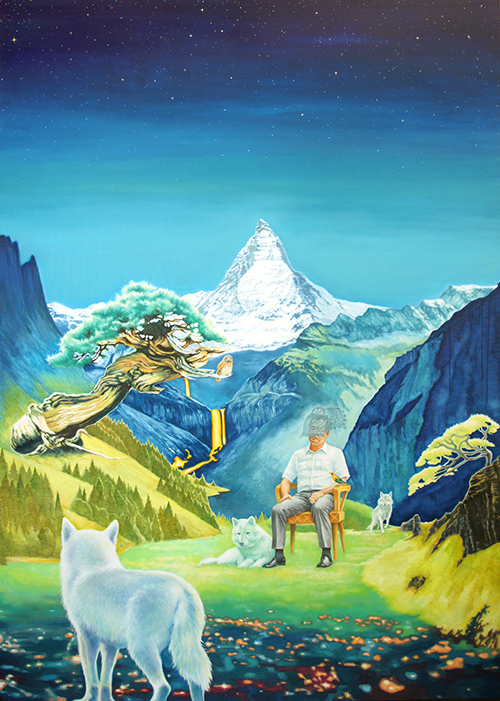 Oh Himalaya!, 2014, Oil on canvas, 162x112cm